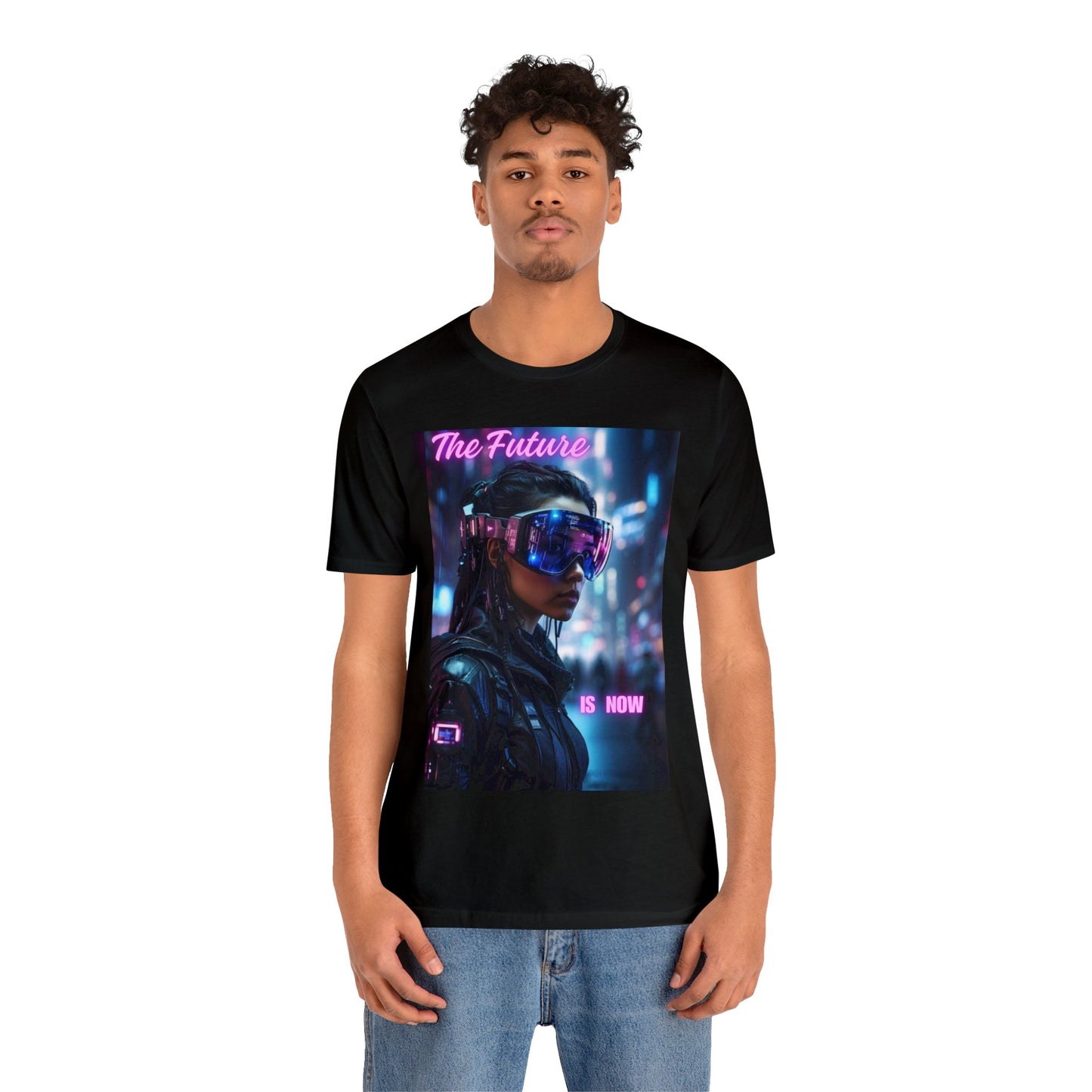 The Future Is Now | Anime Gift | Fantasy Girl |Cyberpunk | Sci Fi | Futuristic | HD Graphics | Unisex | Men's | Women's | Tee | T-Shirt