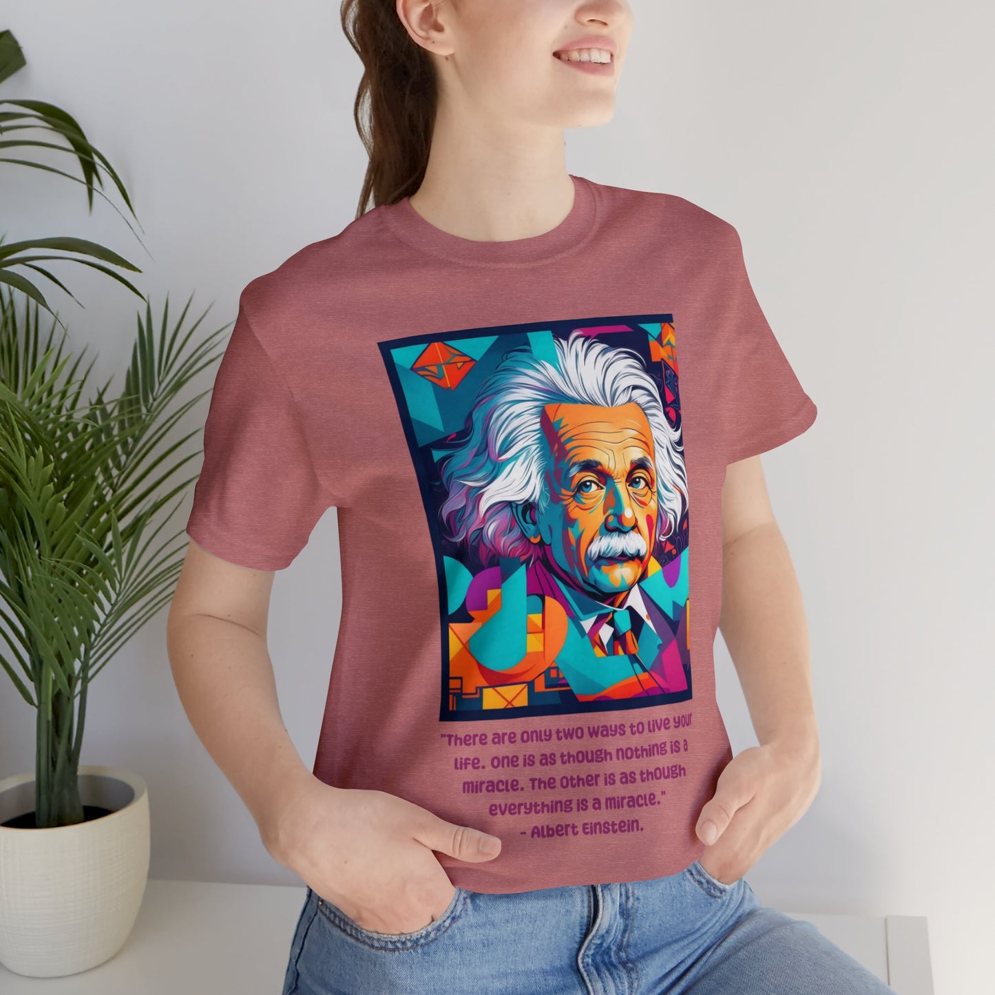 HD Graphics | Science | Geek Gift | Albert Einstein | Quote | Unisex | Men's | Women's | Tee | T-Shirt