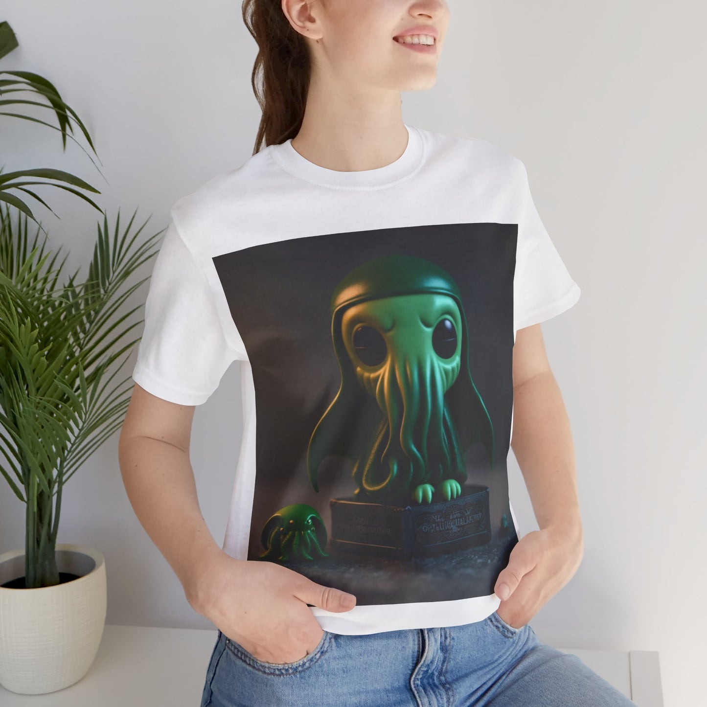 Cthulhu Pop Tee | H.P Lovecraft | The Book | Geek Gift | Fantasy Character | Sci Fi Lovers | Cute | Unisex | Men's | Women's | Tee | T-Shirt | Funko Style