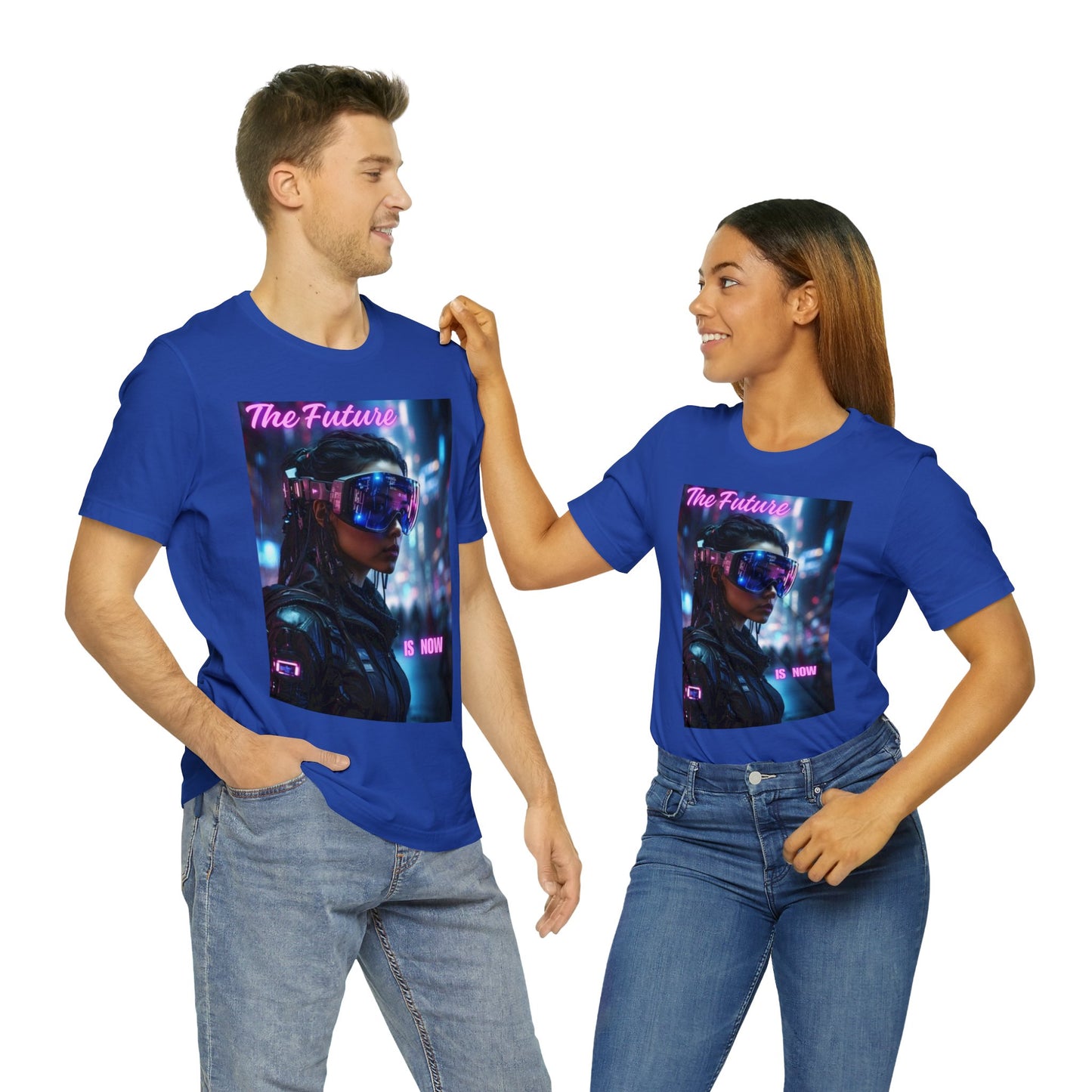 The Future Is Now | Anime Gift | Fantasy Girl |Cyberpunk | Sci Fi | Futuristic | HD Graphics | Unisex | Men's | Women's | Tee | T-Shirt