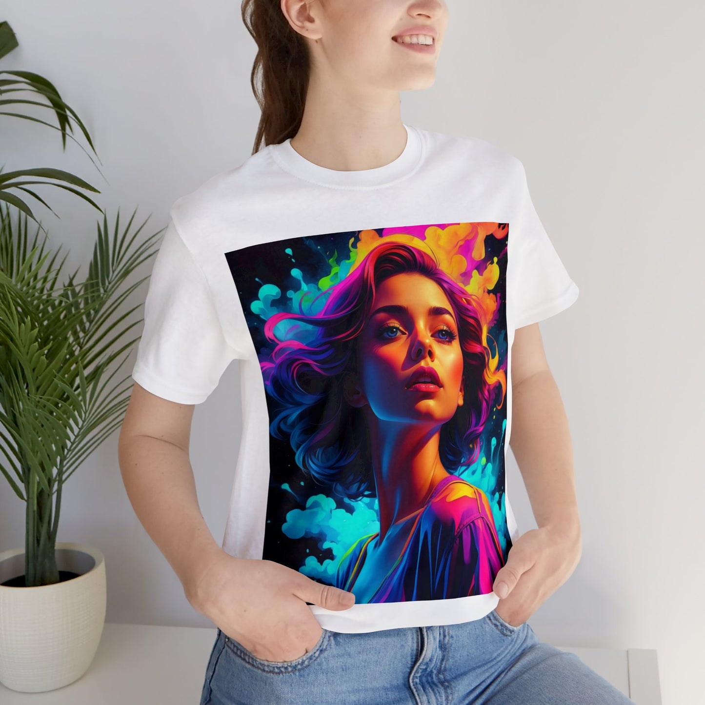 Holi Girl | HD Graphics | Festival of Colors | Vibrant | Coquette | Unisex | Men's | Women's | Tee | T-Shirt