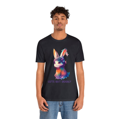 Cute But Deadly | Bunny Warrior | Cartoon | Rabbit | Usagi Yojimbo | Unisex | Men's | Women's | Tee | T-Shirt