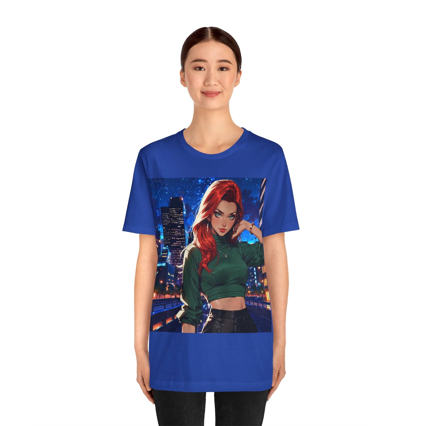 Always Up To No Good | Anime | City Girl | Red Head | Unisex | Men's | Women's | Tee | T-Shirt