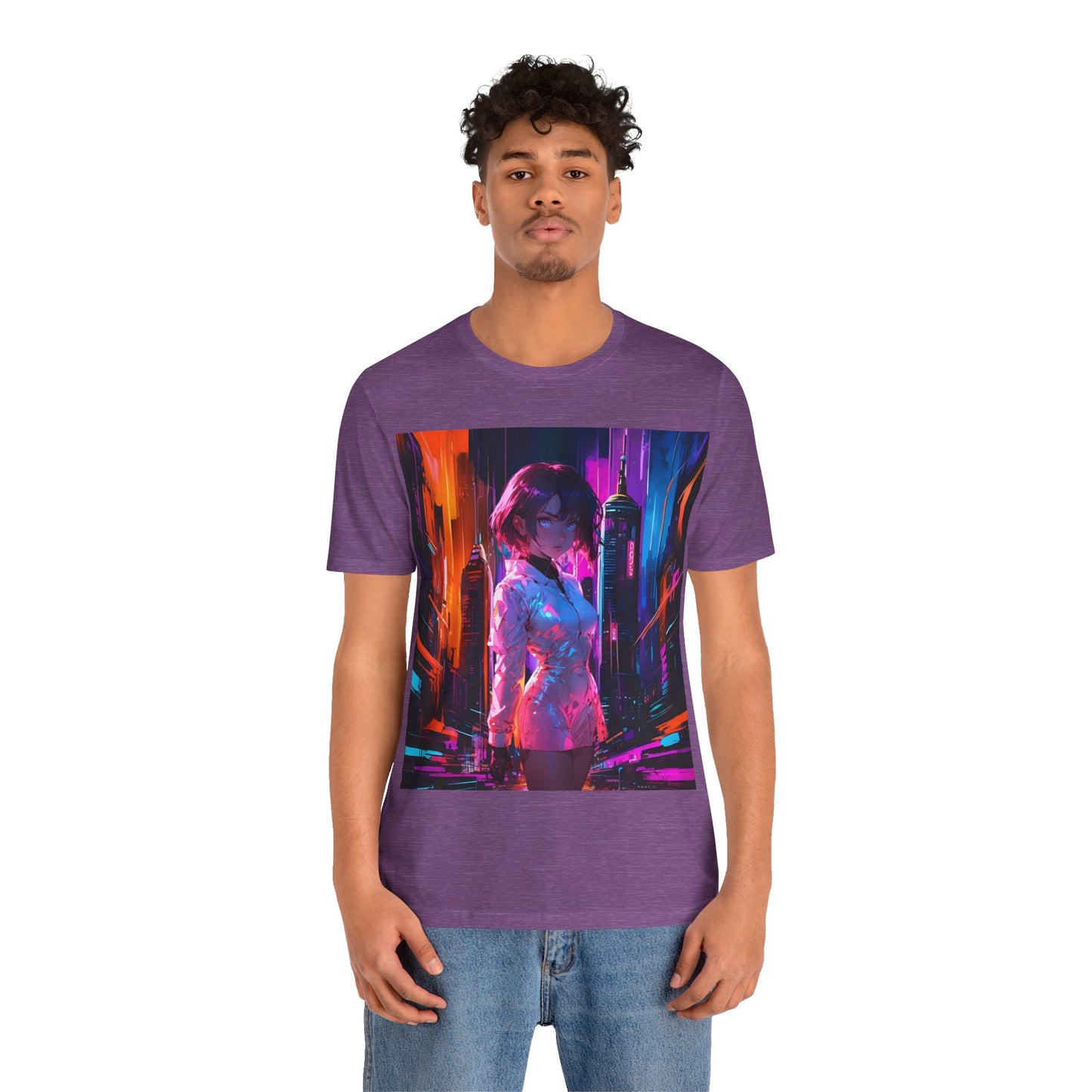 Crossroads Of Color | HD Graphic | Abstract | Neon Color | Anime | Unisex | Men's | Women's | Tee | T-Shirt