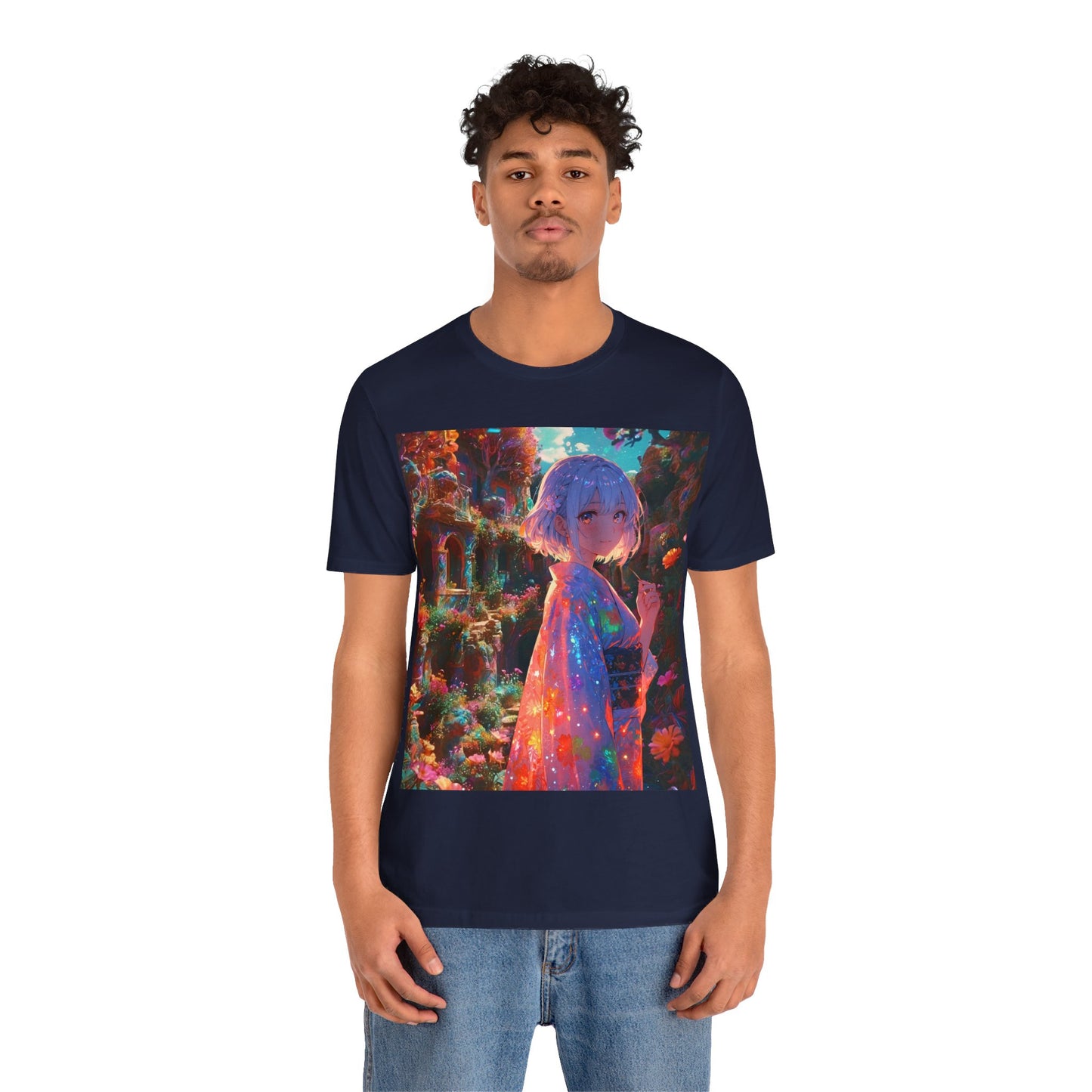 Floral Visions | HD Graphic| Anime | Pretty Girl | Unisex | Men's | Women's | Tee | T-Shirt