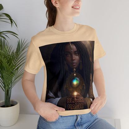 Black Magic | Tee | Priestess | Afrocentric | HD Graphic | Black Fantasy Character | Strong Women | Unisex | Men's | Women's | Tee | T-Shirt