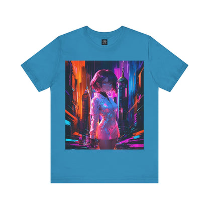 Crossroads Of Color | HD Graphic | Abstract | Neon Color | Anime | Unisex | Men's | Women's | Tee | T-Shirt