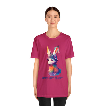 Cute But Deadly | Bunny Warrior | Cartoon | Rabbit | Usagi Yojimbo | Unisex | Men's | Women's | Tee | T-Shirt