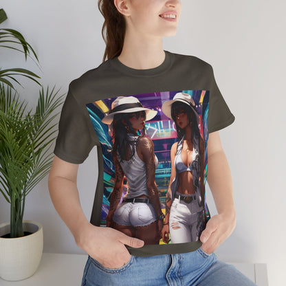 Girls Night Out | HD Graphic | Anime Style | Party | 2 Girls 1 Shirt | Unisex | Men's | Women's | Tee | T-Shirt