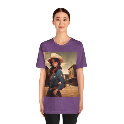 The Showdown | HD Graphic | Wild West | Cowgirl | Unisex | Men's | Women's | Tee | T-Shirt