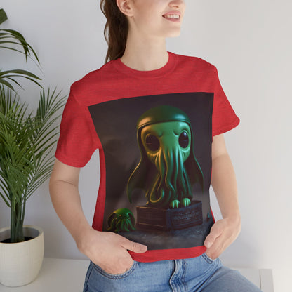 Cthulhu Pop Tee | H.P Lovecraft | The Book | Geek Gift | Fantasy Character | Sci Fi Lovers | Cute | Unisex | Men's | Women's | Tee | T-Shirt | Funko Style