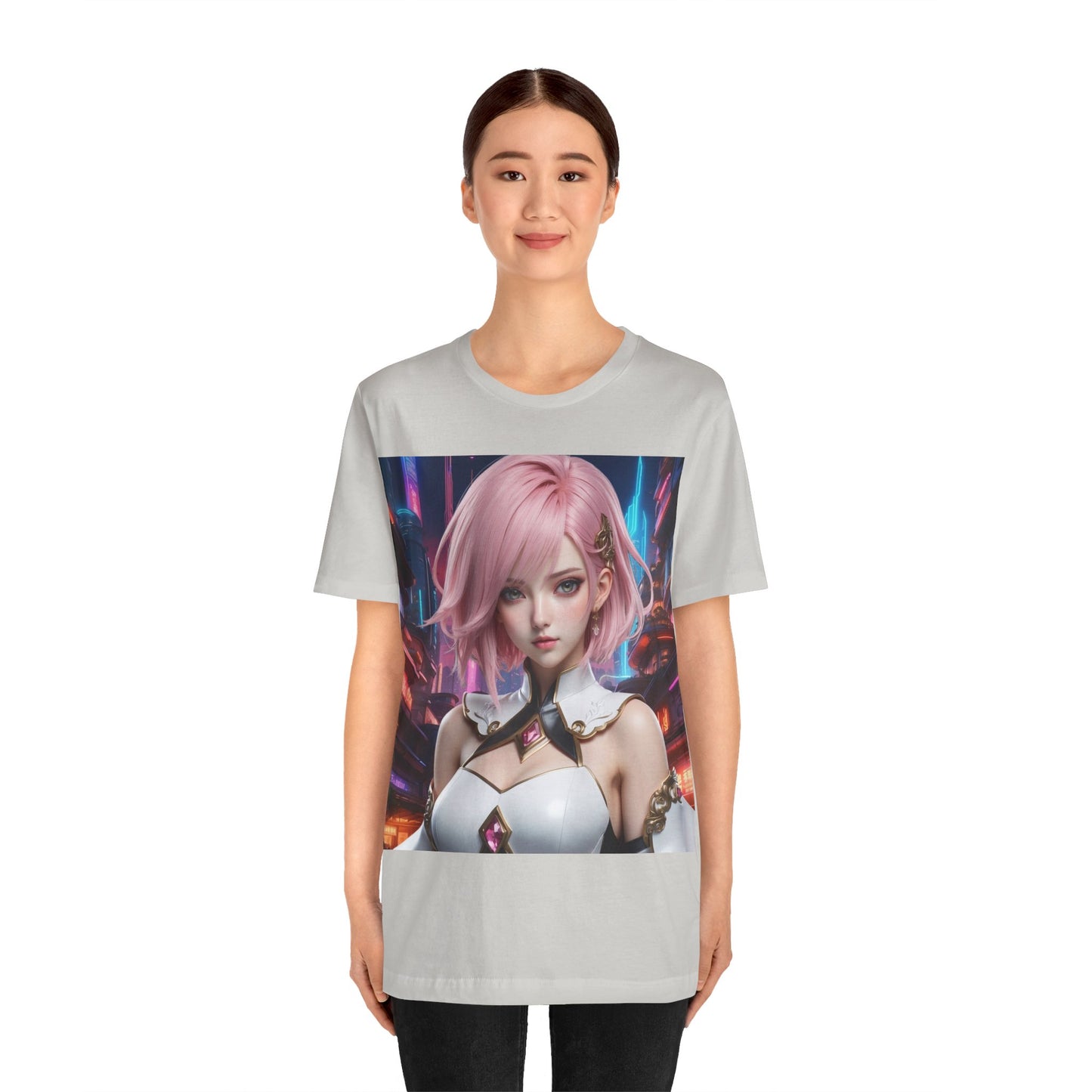 Kawaii Desu | Cute | Anime | CGI | Gamer | Fantasy Girl | Geek Gift | HD Graphics | Weeb | Waifu | Unisex | Men's | Women's| Tee | T-Shirt