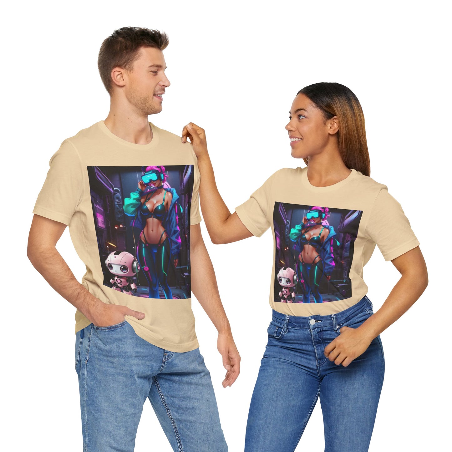 Cyber Cuties | HD Graphic | Anime | Cyber Punk | Unisex | Men's | Women's | Tee | T-Shirt