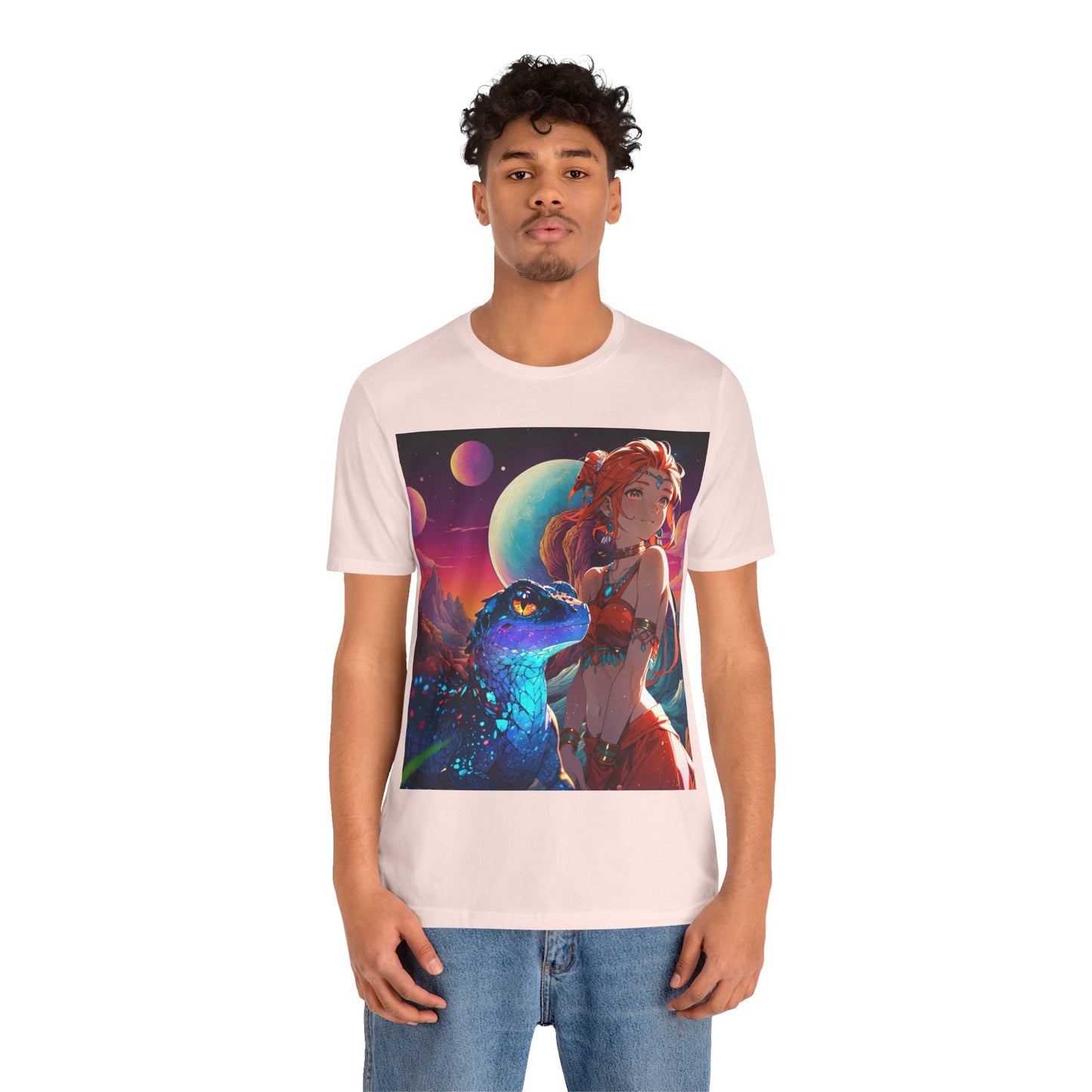 A Girl And Her 'Guana | Anime | Fantasy | Unisex | Men's | Women's | Tee | T-Shirt