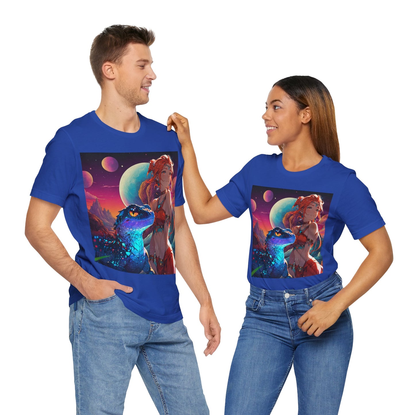 A Girl And Her 'Guana | Anime | Fantasy | Unisex | Men's | Women's | Tee | T-Shirt