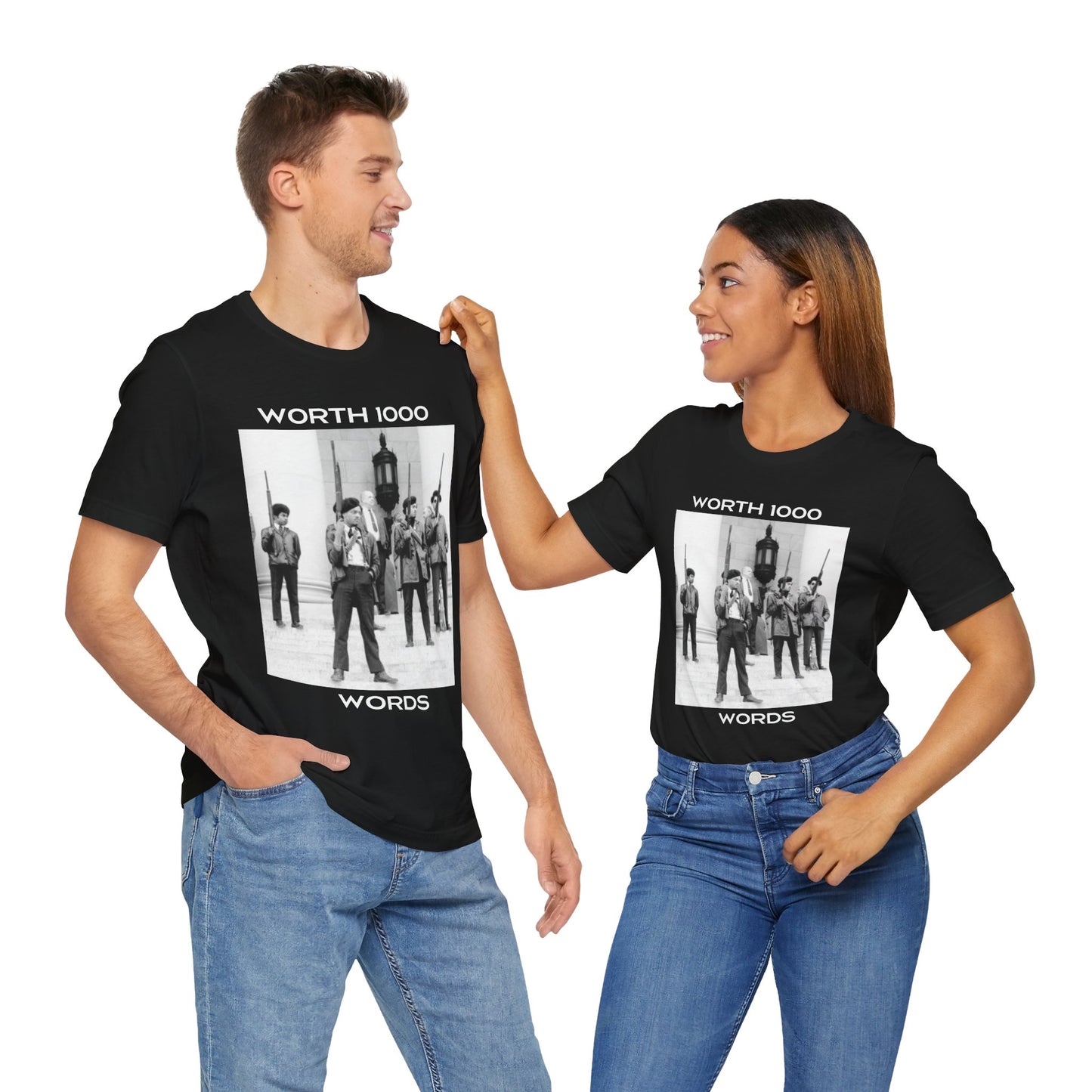 1000 Words | Black Panther Party For Self Defense | Political | Uhuru | Inspirational | BLM | Unisex | Men's | Women's | Tee | T-Shirt