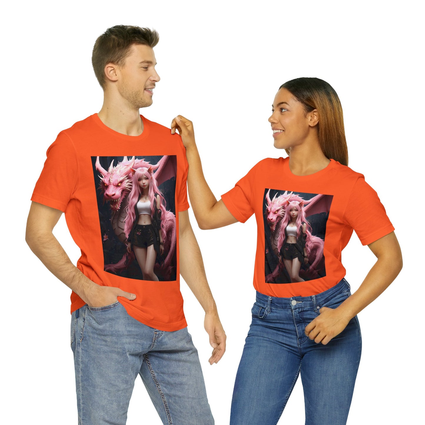 Dragon Lady | Fantasy | Anime | Gamer | HD Graphic | Unisex | Men's | Women's | Tee | T-Shirt