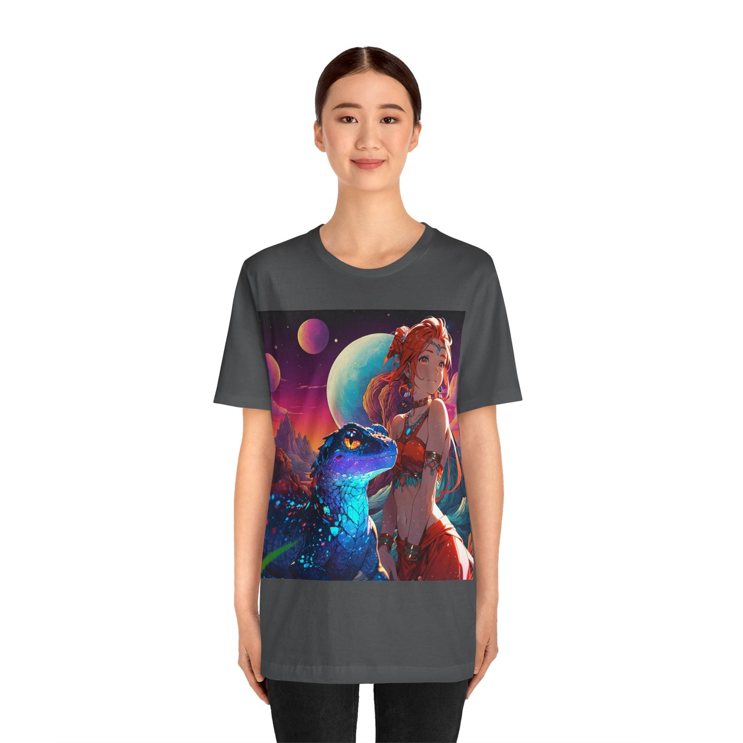 A Girl And Her 'Guana | Anime | Fantasy | Unisex | Men's | Women's | Tee | T-Shirt