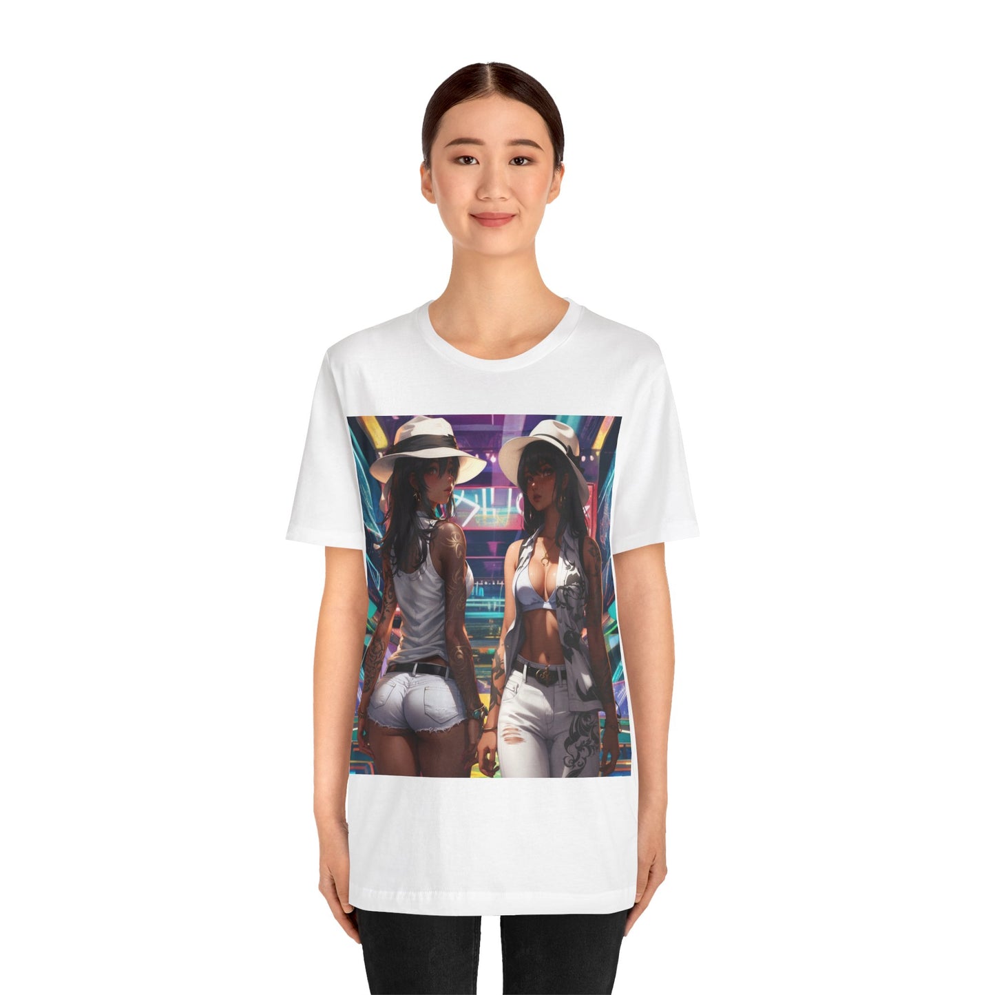 Girls Night Out | HD Graphic | Anime Style | Party | 2 Girls 1 Shirt | Unisex | Men's | Women's | Tee | T-Shirt