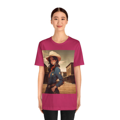 The Showdown | HD Graphic | Wild West | Cowgirl | Unisex | Men's | Women's | Tee | T-Shirt