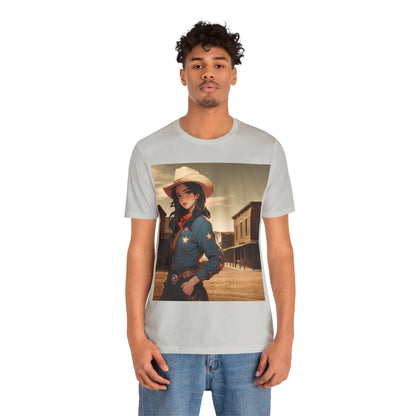 The Showdown | HD Graphic | Wild West | Cowgirl | Unisex | Men's | Women's | Tee | T-Shirt