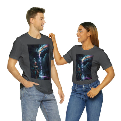 Lightning Crashes |  Anime Gift | Fantasy Girl | Nature's Fury | Sci Fi | Futuristic | HD Graphics | Unisex | Men's | Women's | Tee | T-Shirt