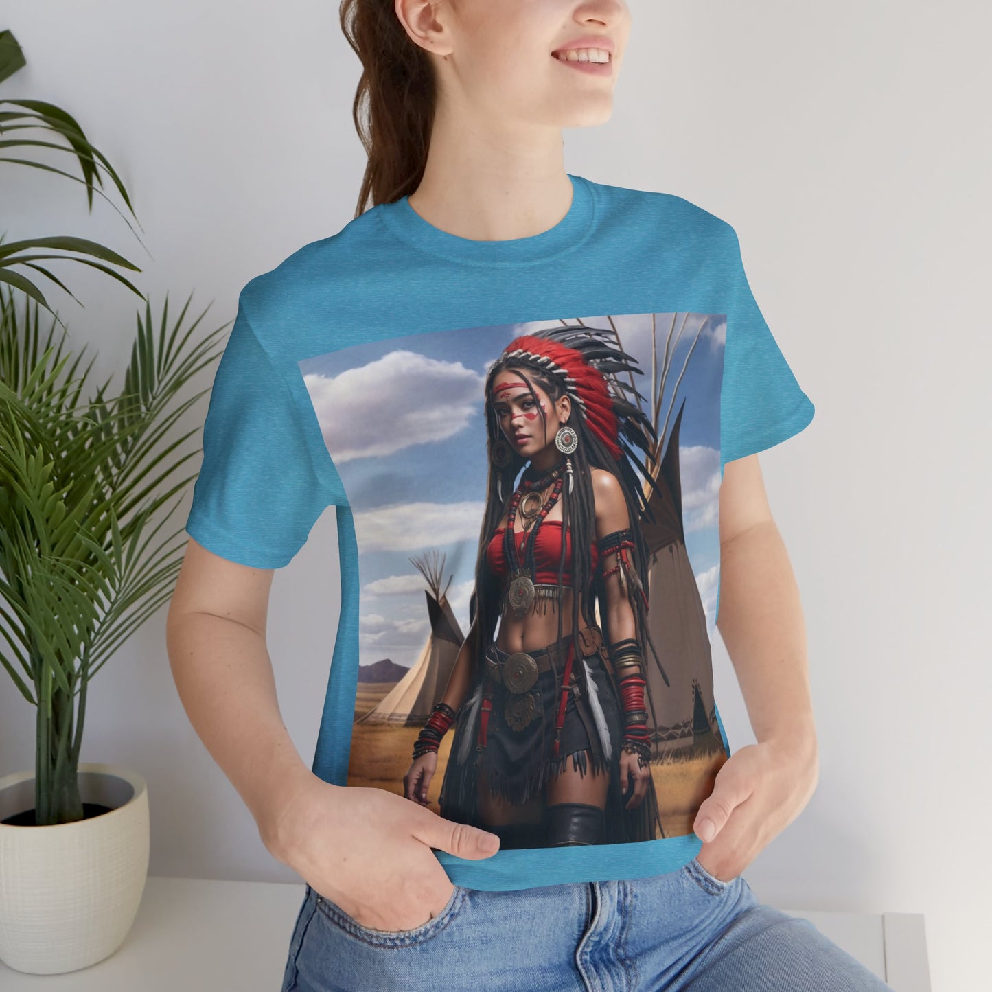 Native Love | HD Graphic | Indigenous American | Beautiful Woman | Unisex | Men's | Women's | Tee | T-Shirt