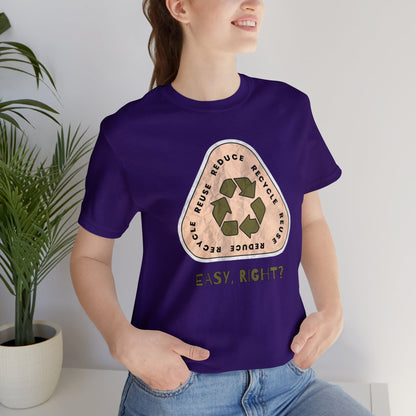 Recycle Tee | Enviormentalist Gift | Earth Day | Save The Planet | Conservationist | Mother Earth | Unisex | Men's | Women's | Tee | T-Shirt