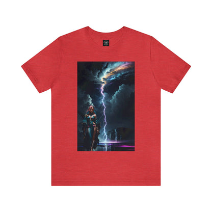 Lightning Crashes |  Anime Gift | Fantasy Girl | Nature's Fury | Sci Fi | Futuristic | HD Graphics | Unisex | Men's | Women's | Tee | T-Shirt