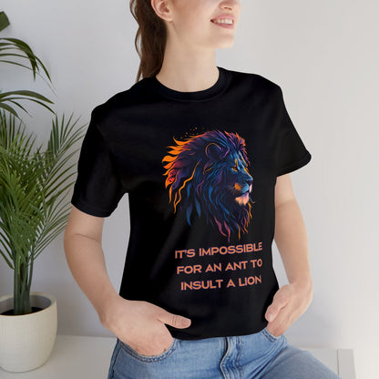 Neon Lion | Inspirational Quote | Cool Graphic Tee | Unisex | Men's | Women's | Tee | T-Shirt