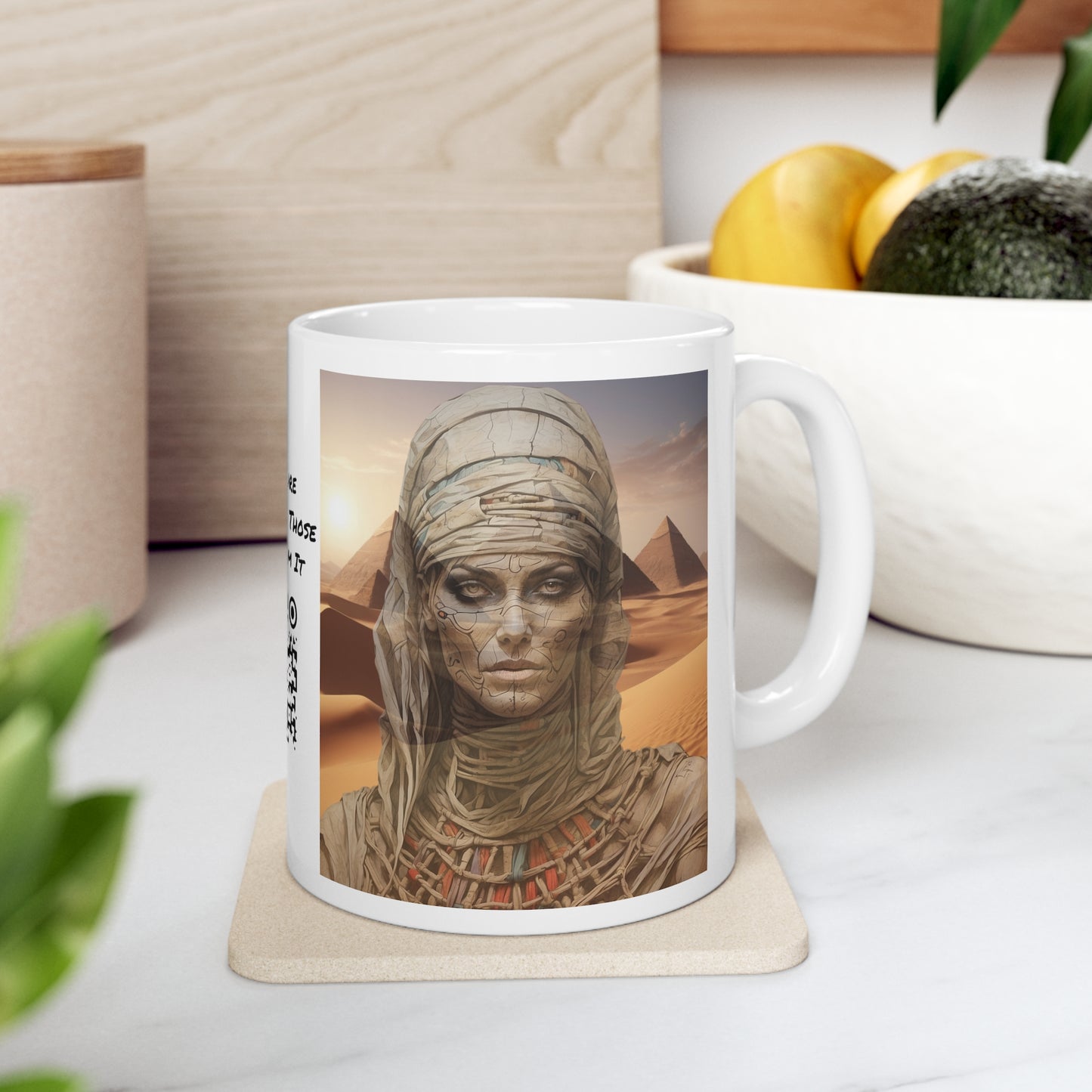 Mummy Dearest | HD Graphic | Egypt | Mythology | Pyramids | Coffee | Tea | Hot Chocolate | 11oz | White Mug