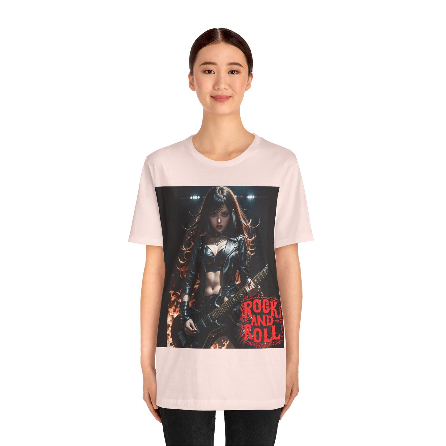 Rock Chic | Heavy Metal | Rock Music | Girl Rocker | HD Graphic | Unisex | Men's | Women's | Tee | T-Shirt