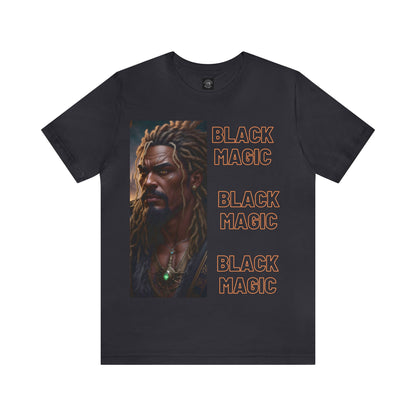 Black Magic Tee | Priest | Afrocentric | HD Graphic |  Strong Men | Unisex | Men's | Women's | Tee | T-Shirt | Black Fantasy Character |