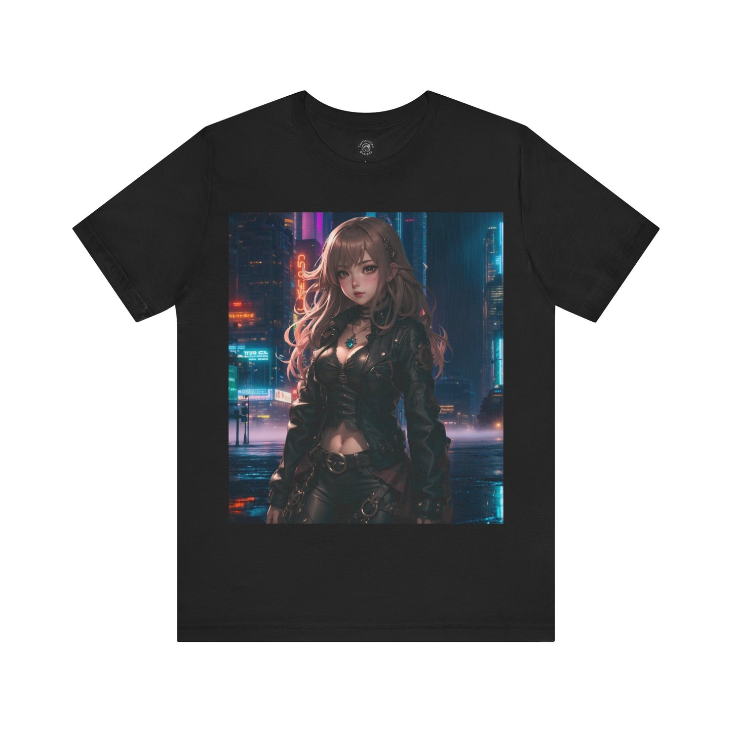 Noir Leather Beauty | HD Graphic | Urban | Anime | Unisex | Men's | Women's | Tee | T-Shirt