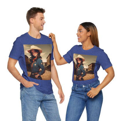 The Showdown | HD Graphic | Wild West | Cowgirl | Unisex | Men's | Women's | Tee | T-Shirt