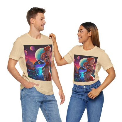 A Girl And Her 'Guana | Anime | Fantasy | Unisex | Men's | Women's | Tee | T-Shirt