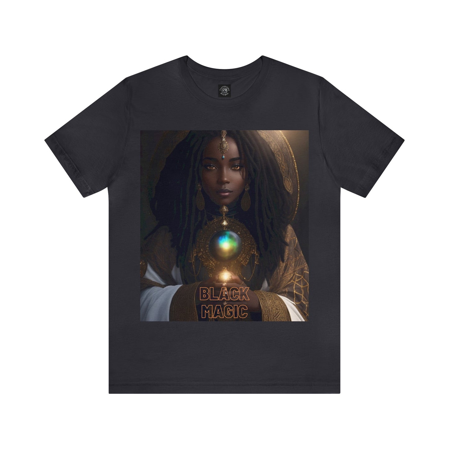 Black Magic | Tee | Priestess | Afrocentric | HD Graphic | Black Fantasy Character | Strong Women | Unisex | Men's | Women's | Tee | T-Shirt