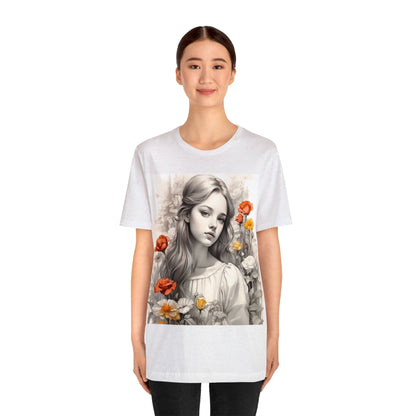 Flower Girl | Dainty | Coquette | Cottagecore | HD Graphic | Quaint | Wholesome | Wildflowers | Unisex | Men's | Women's | Tee | T-Shirt