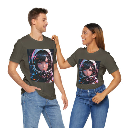 Starlit Stunner | HD Graphic | Sci-Fi | Anime | Woman Astronaut | Unisex | Men's | Women's | Tee | T-Shirt