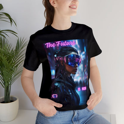 The Future Is Now | Anime Gift | Fantasy Girl |Cyberpunk | Sci Fi | Futuristic | HD Graphics | Unisex | Men's | Women's | Tee | T-Shirt