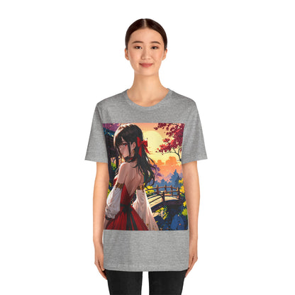 Utsukushī hana | HD Graphic | Anime Style | Pretty Girl | Unisex | Men's | Women's | Tee | T-Shirt