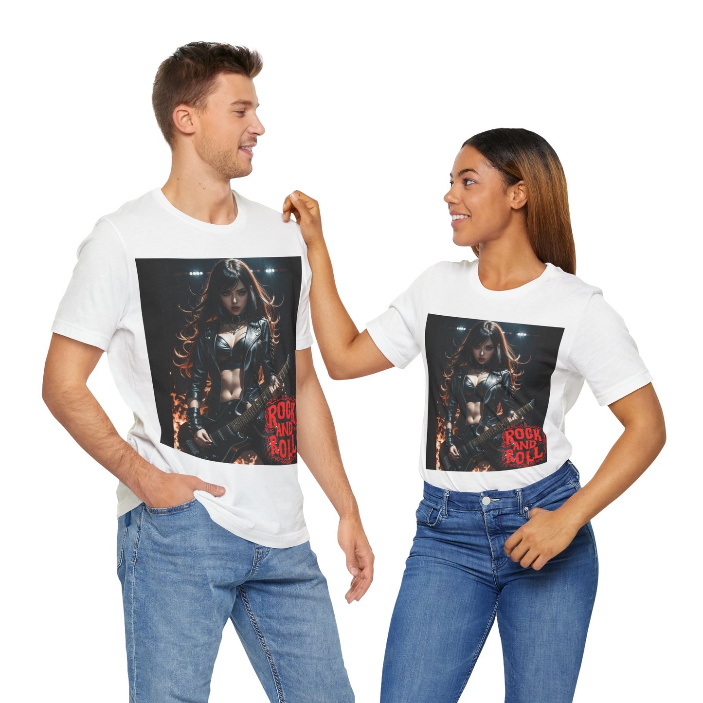 Rock Chic | Heavy Metal | Rock Music | Girl Rocker | HD Graphic | Unisex | Men's | Women's | Tee | T-Shirt