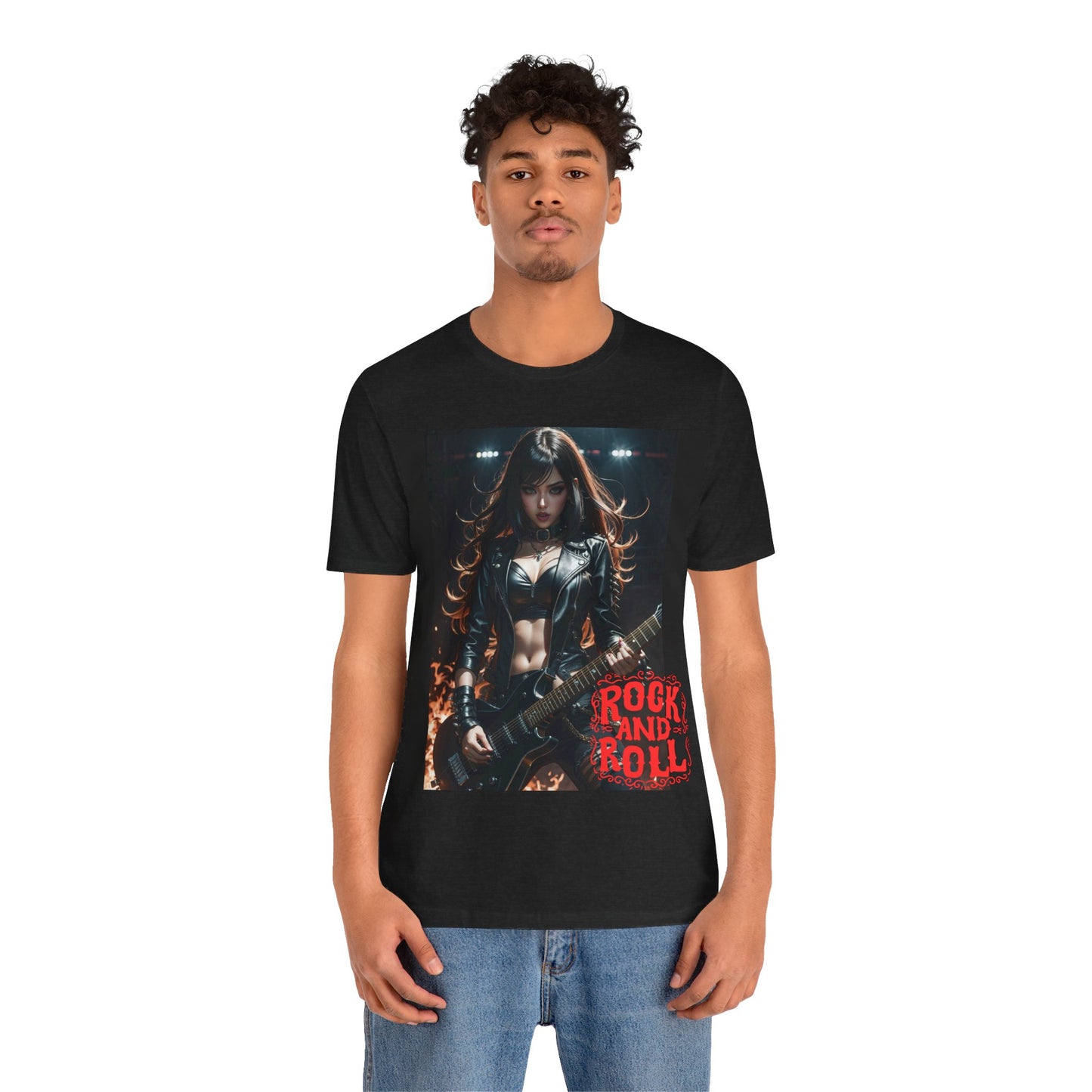 Rock Chic | Heavy Metal | Rock Music | Girl Rocker | HD Graphic | Unisex | Men's | Women's | Tee | T-Shirt