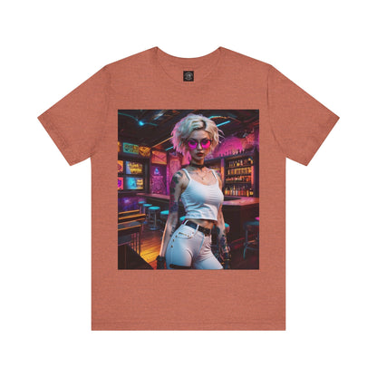 Bartender | HD Graphic | She Made Us Drinks To Drink, We Drunk Em | CyberPunk | Unisex | Men's | Women's | Tee | T-Shirt