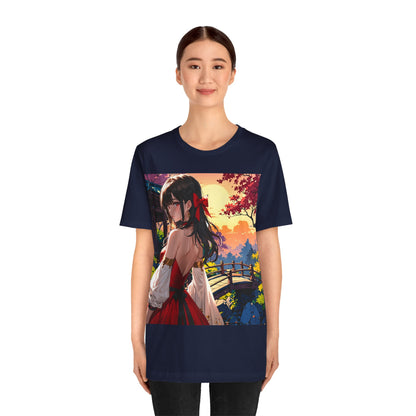 Utsukushī hana | HD Graphic | Anime Style | Pretty Girl | Unisex | Men's | Women's | Tee | T-Shirt