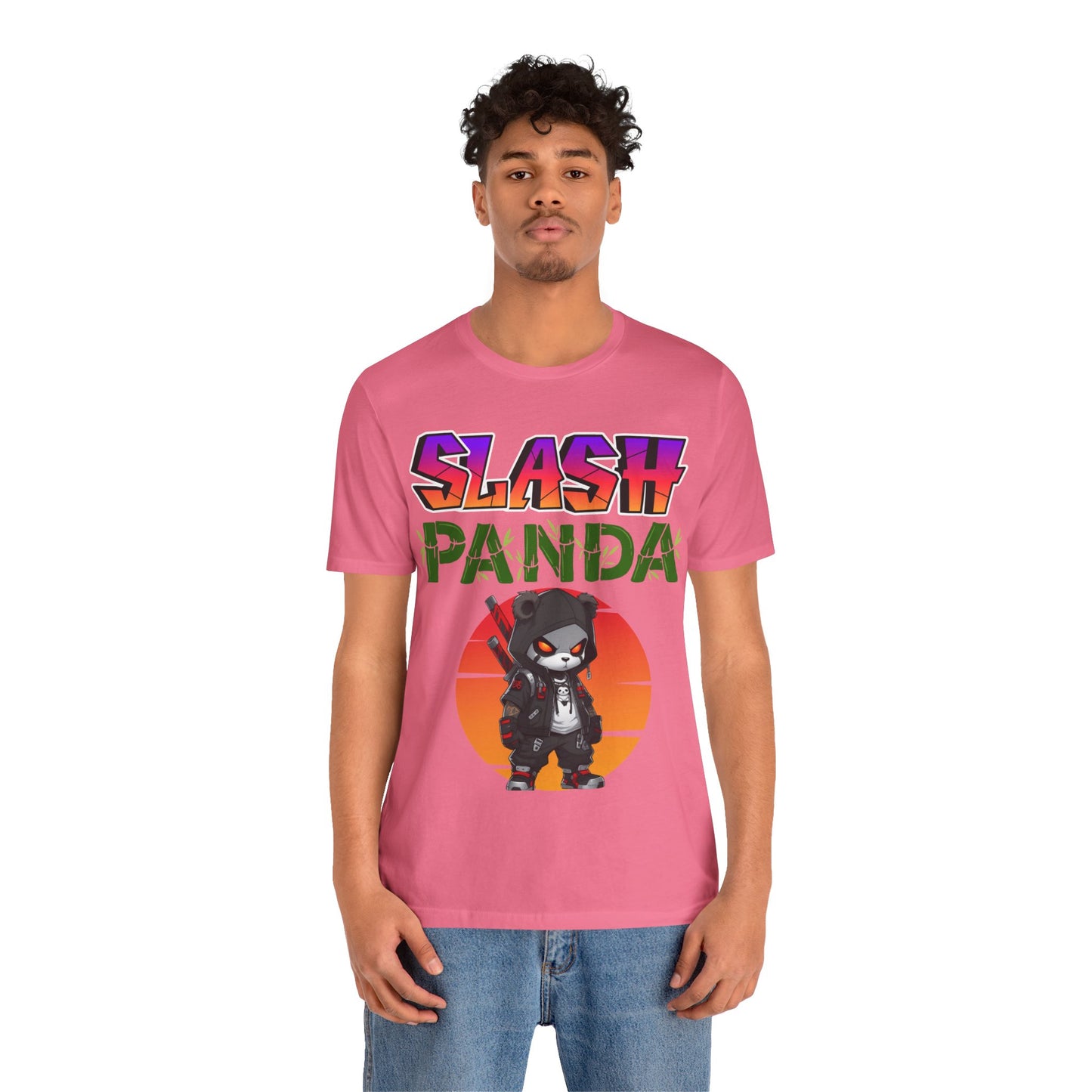 Slash Panda | Cute | Comic Book | Anime | Manga | Unisex | Men's | Women's | Tee | T-Shirt