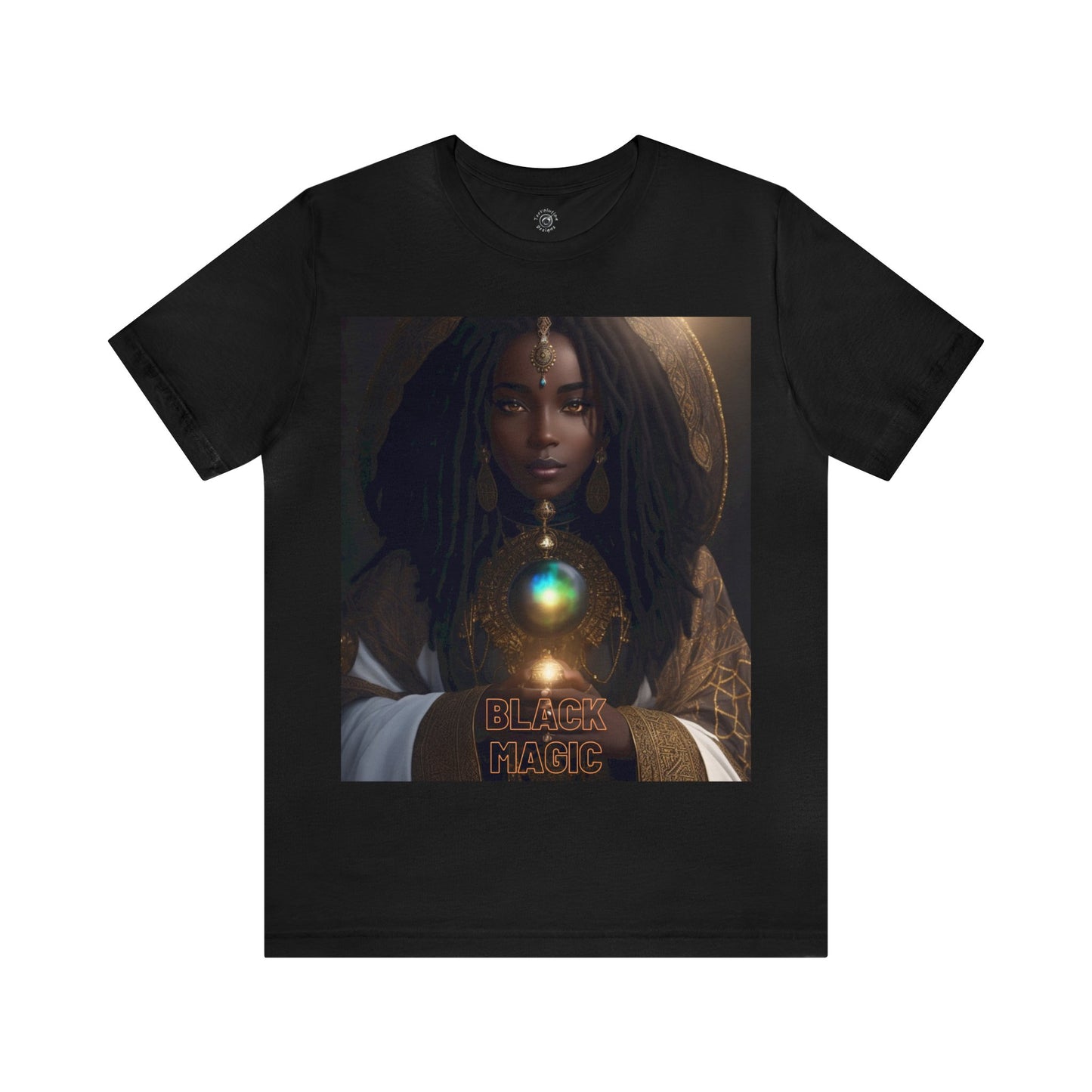 Black Magic | Tee | Priestess | Afrocentric | HD Graphic | Black Fantasy Character | Strong Women | Unisex | Men's | Women's | Tee | T-Shirt