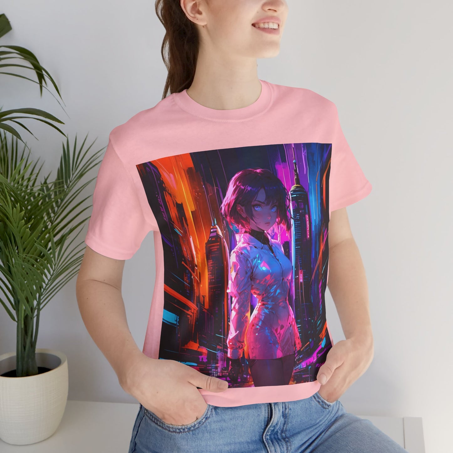 Crossroads Of Color | HD Graphic | Abstract | Neon Color | Anime | Unisex | Men's | Women's | Tee | T-Shirt