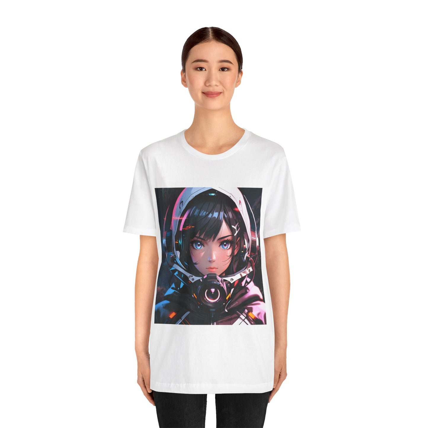 Starlit Stunner | HD Graphic | Sci-Fi | Anime | Woman Astronaut | Unisex | Men's | Women's | Tee | T-Shirt