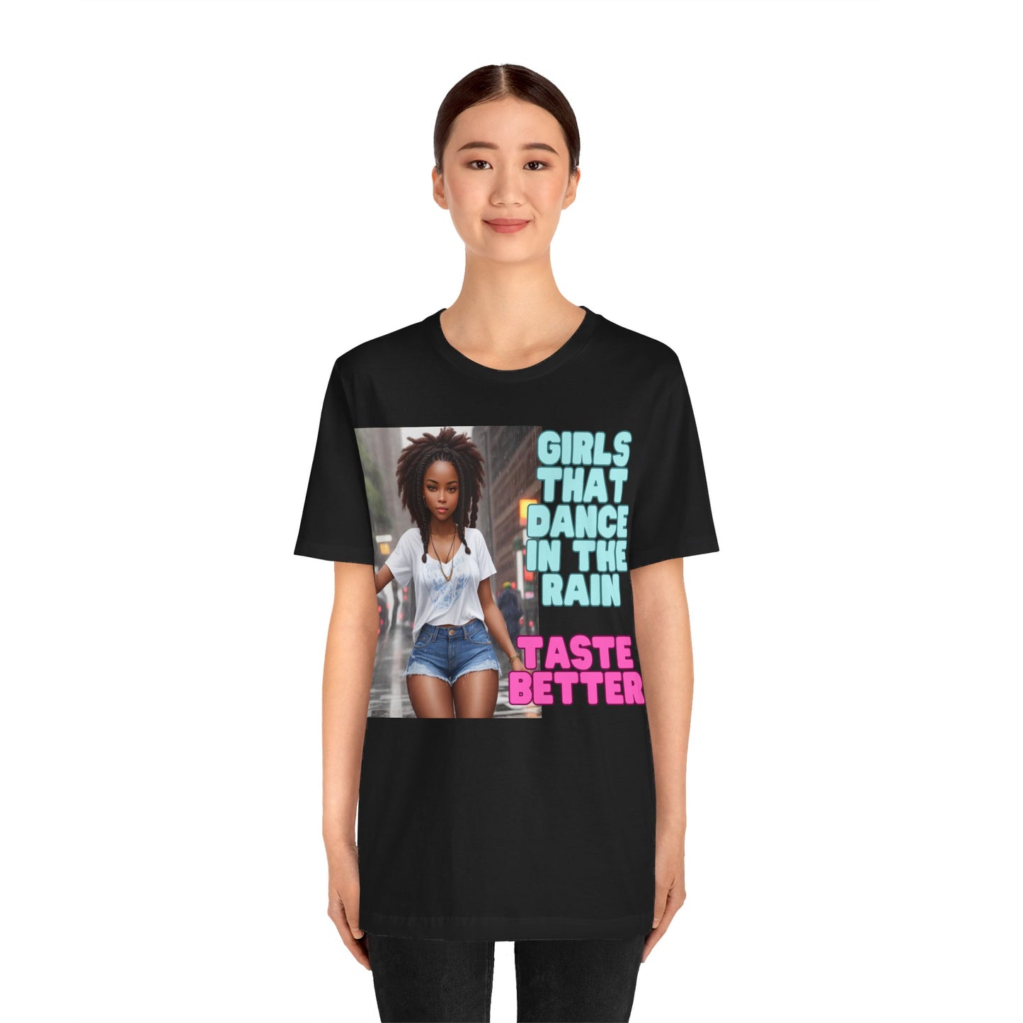 Rain Girl | Afrocentric | HD Graphic | Beautiful | Fantasy Girl | Nature Lovers | Unisex | Men's | Women's | Tee | T-Shirt